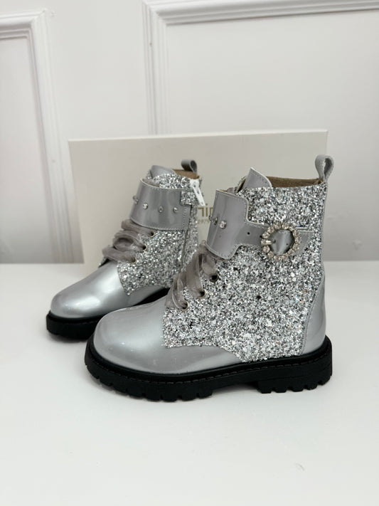 222700 Silver Glitter Andanines Boot