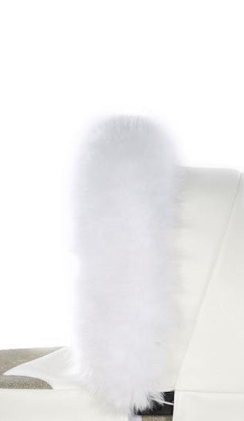 DOLL PRAM WHITE LUXURY FAUX FUR COLLAR - Up to 21 days delivery!