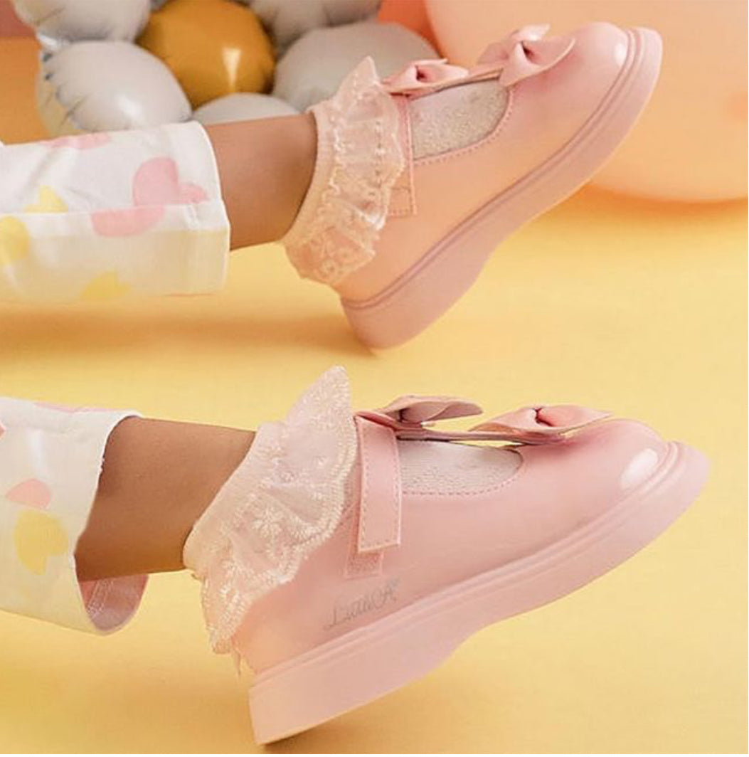 Little A 4001 Pink Fairy  Double Bow Shoe