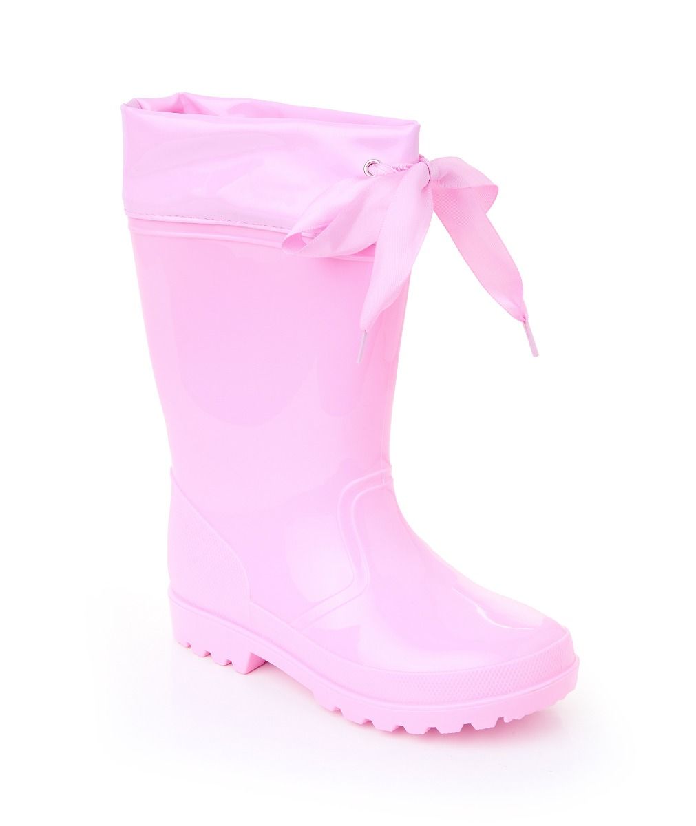 Pink Bow Welly