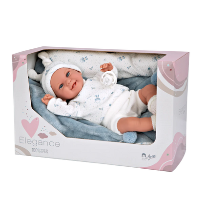 60830 Baby Blue Elegance Doll (WEIGHTED DOLL)