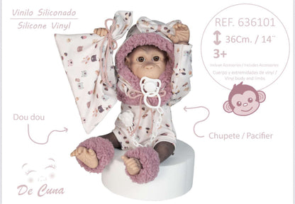 636101 Reborn Silicone Feel Monkey