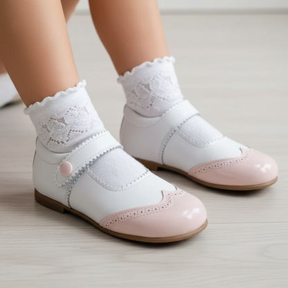 Two Tone Mary Jane Pink