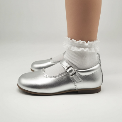 6270 Silver Mary Jane Shoe
