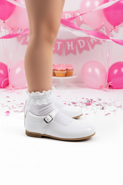 6270 White Mary Jane Shoe