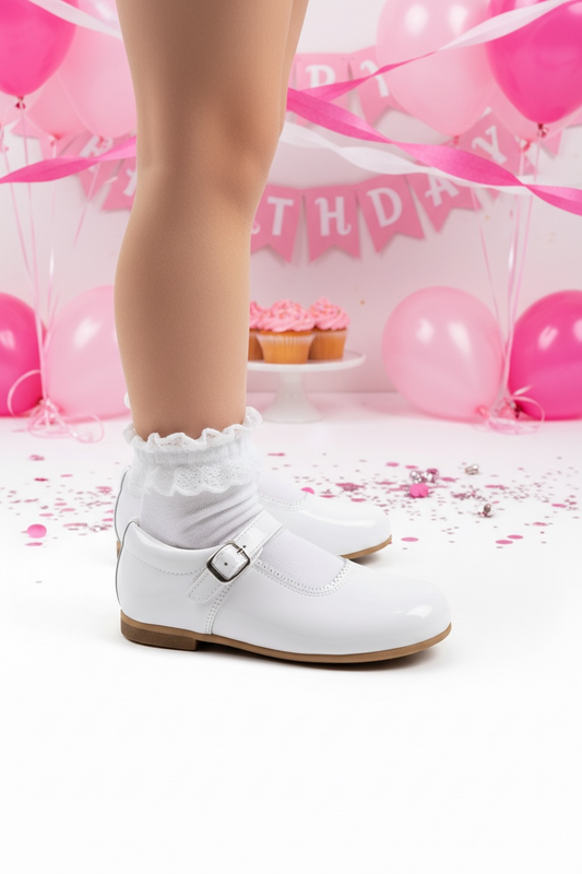 6270 White Mary Jane Shoe