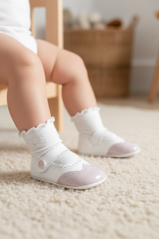NEW Lilac Baby Pram Shoe