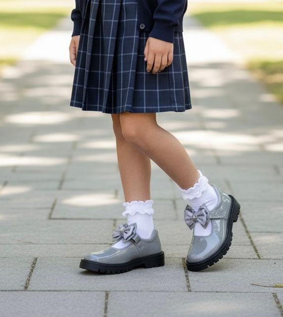 NEW School Shoe - Light Grey