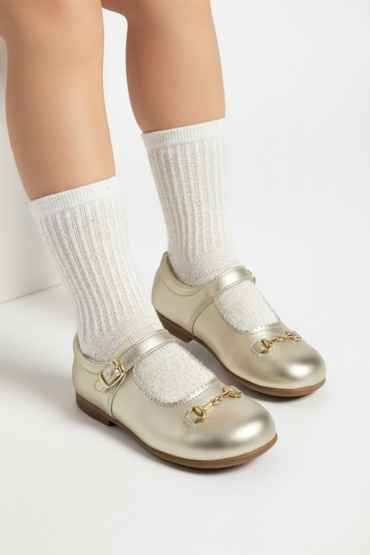 6270-2 Gold Shoe with Horsebit.