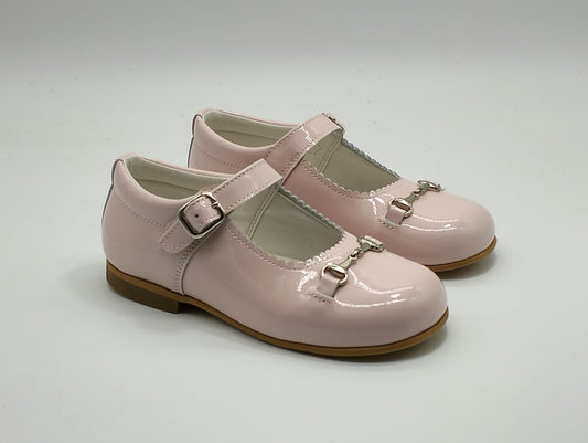 6270-2 Baby Pink Shoe with Horsebit Buckle