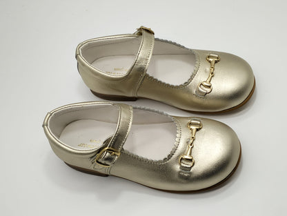 6270-2 Gold Shoe with Horsebit.