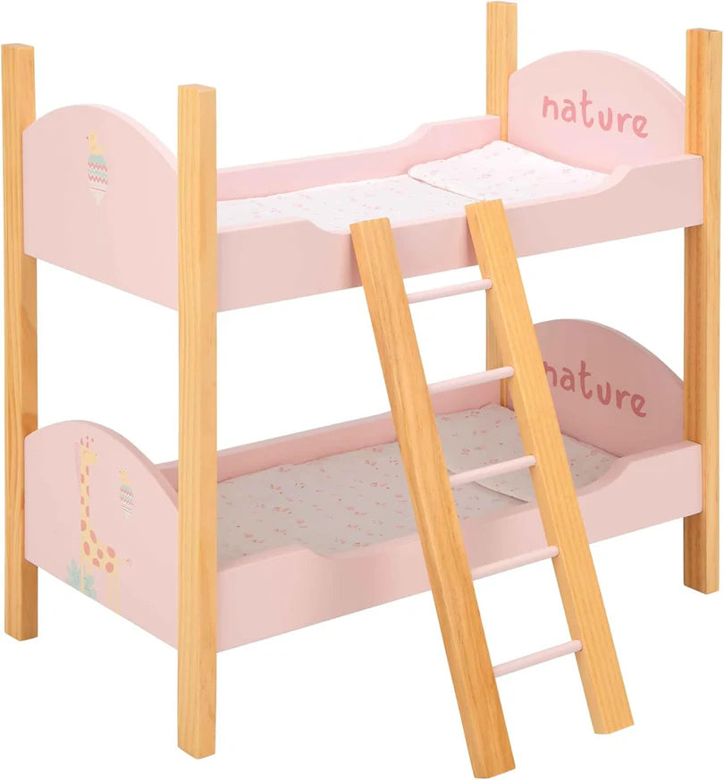 Arias Doll Wooden Bunkbeds With Ladder