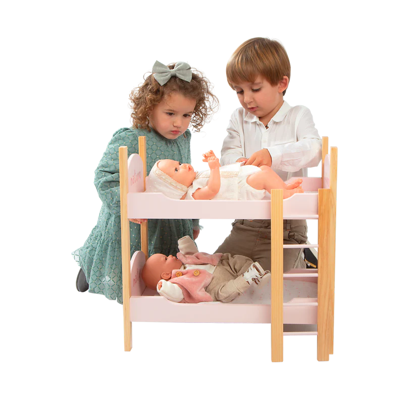 Arias Doll Wooden Bunkbeds With Ladder