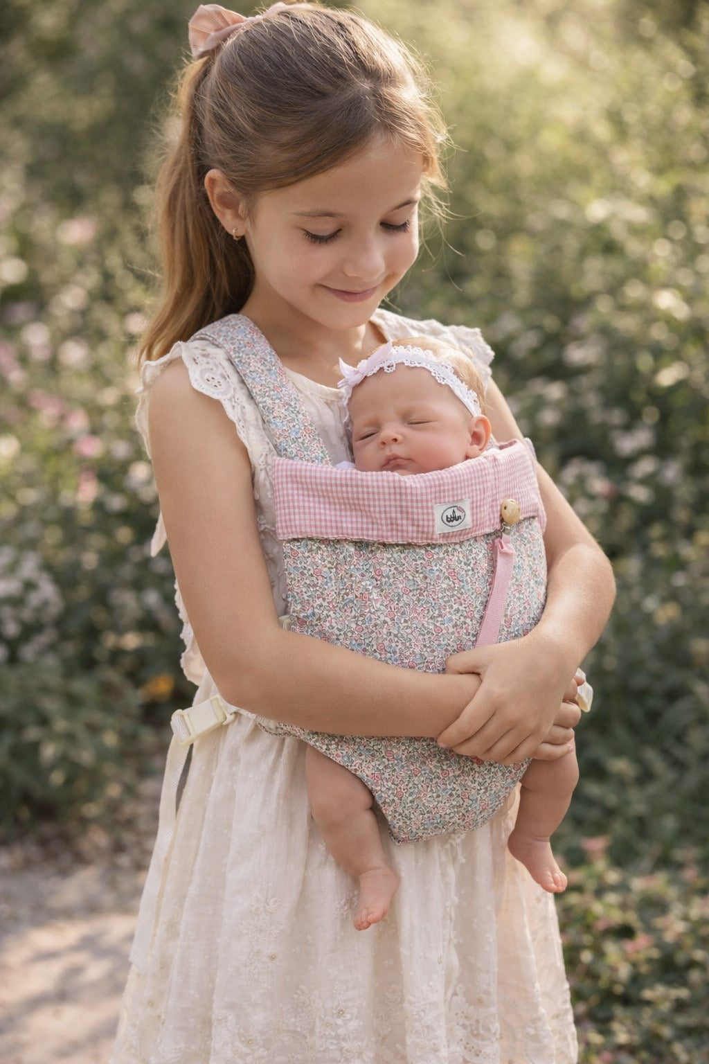 Bebelux Doll Carrier With Dummy Holder - Pink