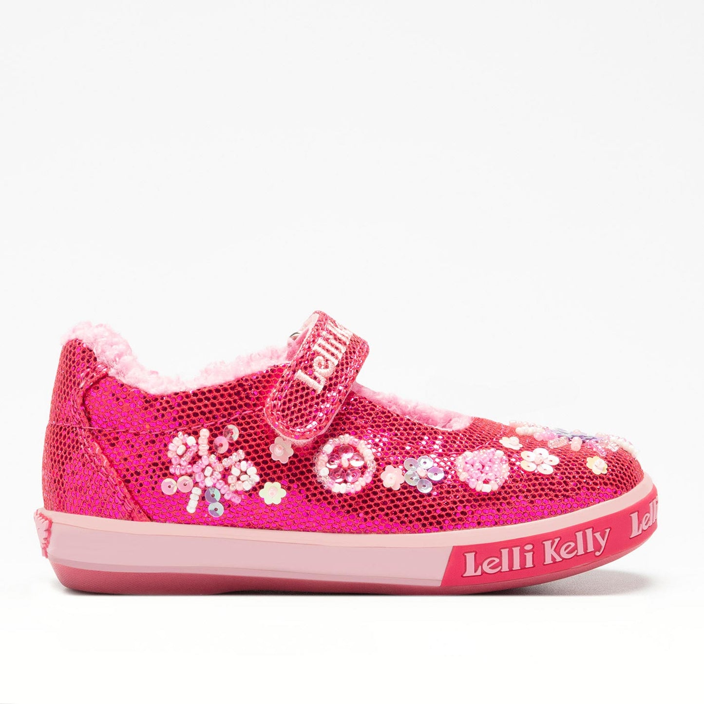 GN01 Lelli Kelly Pink Glitter Dolly Shoe
