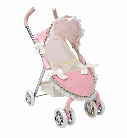 40823 Arias Pink Frill Small Stroller (age 3 & under)