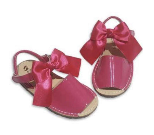 7501 Fushia Bow Avarcas Sandals - Fallons Toys&Shoes - Salterines