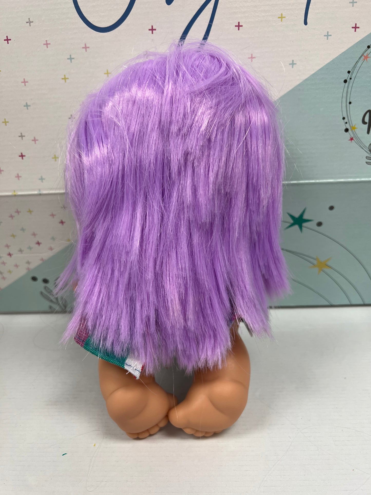 Pepote Fantasy Doll - Purple Hair/Check Dress