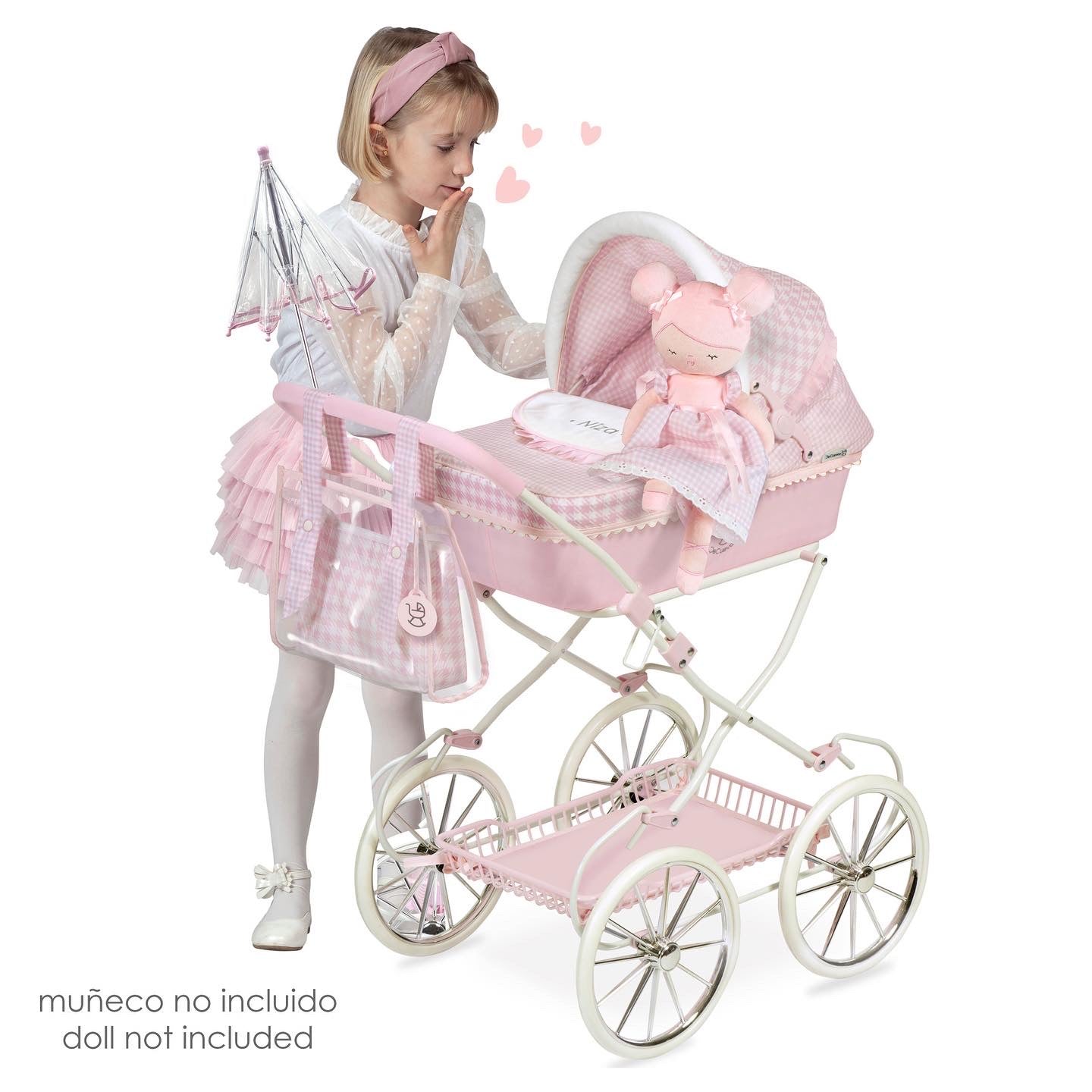 81046 Niza Pink Pram By Decuevas (age 9 and under roughly)