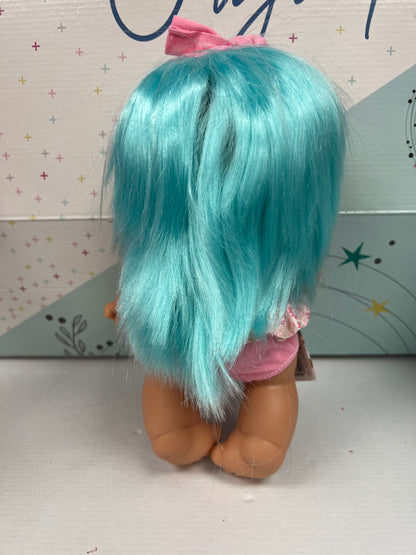 Pepote Fantasy Doll - Blue Hair/Pink Romper