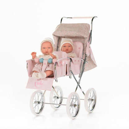 Pink Twin Big Sweet Pushchair by Bebelux - Fallons Toys&Shoes - Bebelux