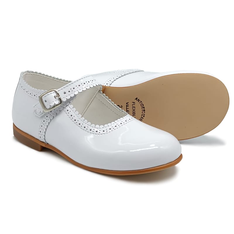 6275 White Mary Jane Shoe