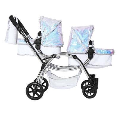 Silver sparkle pram on sale