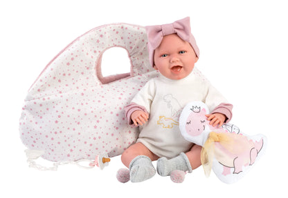 74044 Dinosaur Outfit Laughing Doll 45cm