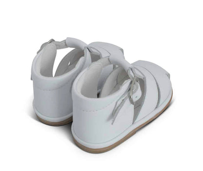 B2210 Silvio White Leather Sandal
