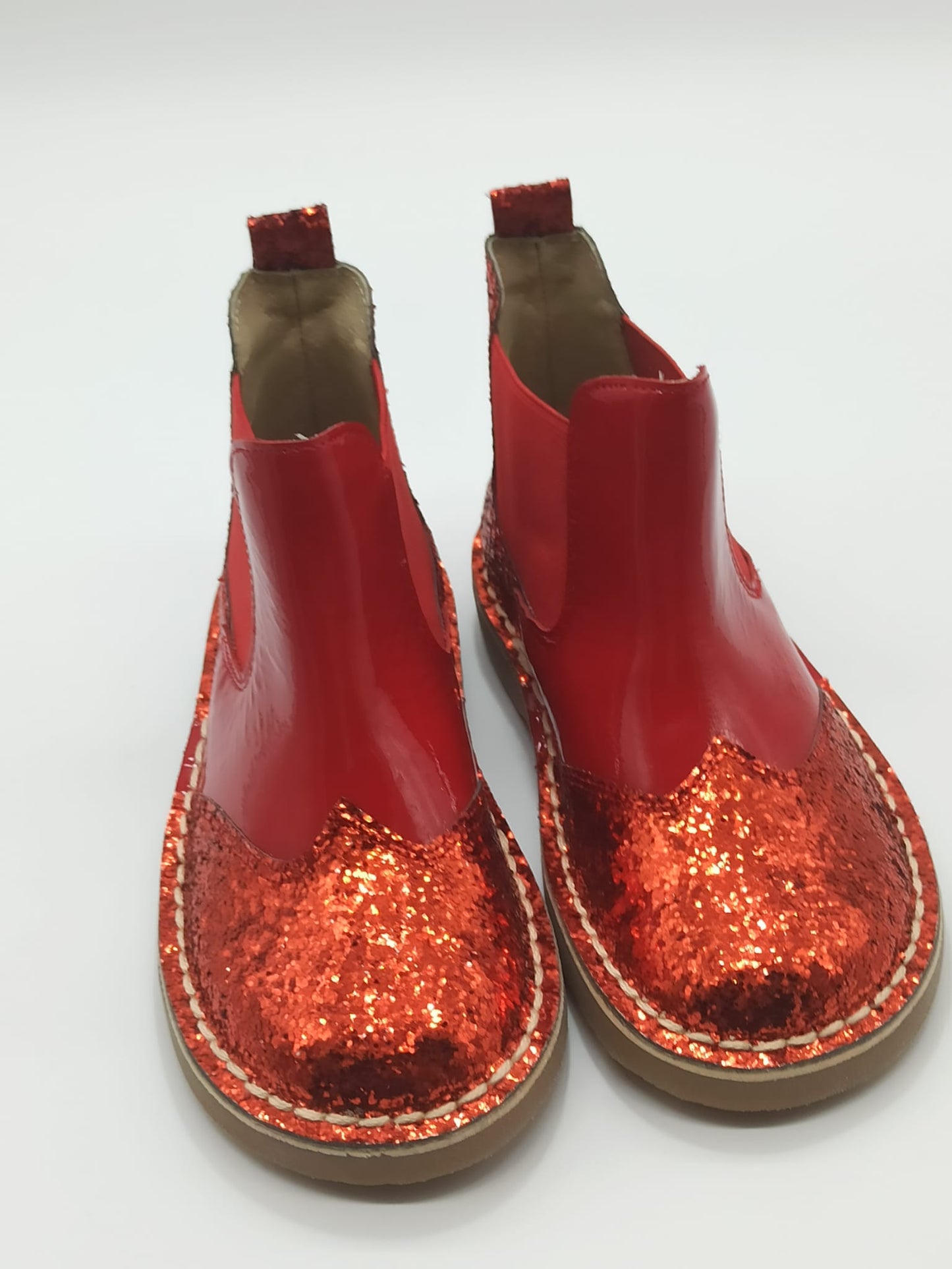 6301 Red Glitter Chelsea Boot - Fallons Toys&Shoes - Fallons