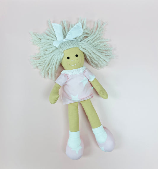 Poppenstoel Wit 22 X 27 X 53 Cm Poppenstoel Wit 22 X 27 X 53 Cm