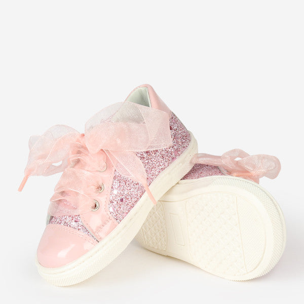 222295 Andanines Pink Glitter Trainers