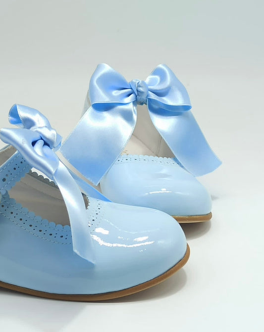 Blue Julieta Shoe Bow