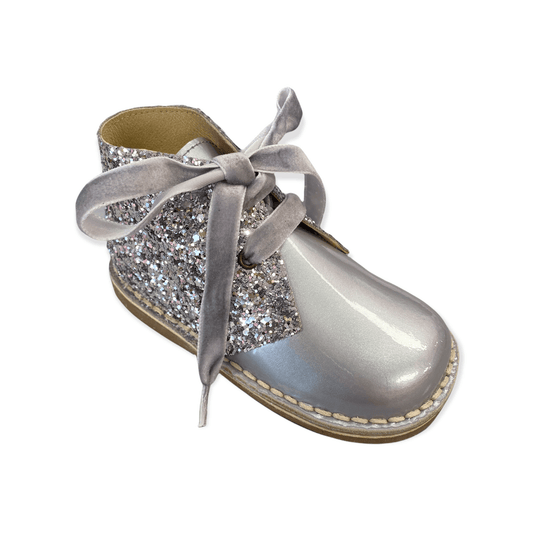 00145 Silver Glitter Boot - Fallons Toys&Shoes - Fallon's Footwear