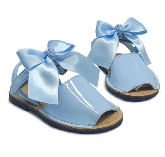268 Baby Blue Bow Avarcas Sandals