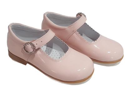 6270-1 Baby Pink Shoe with Diamante Buckle - Fallons Toys&Shoes - Fallon's Footwear