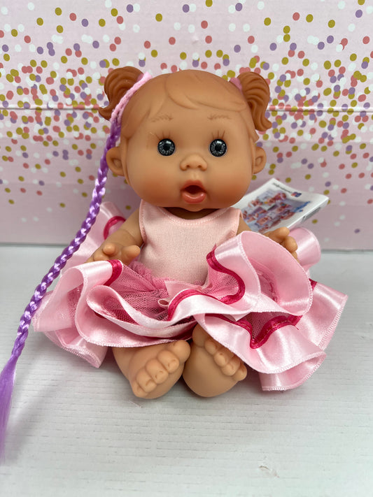 Mini Pepotes Beauty Doll - Lilac Double Bunches