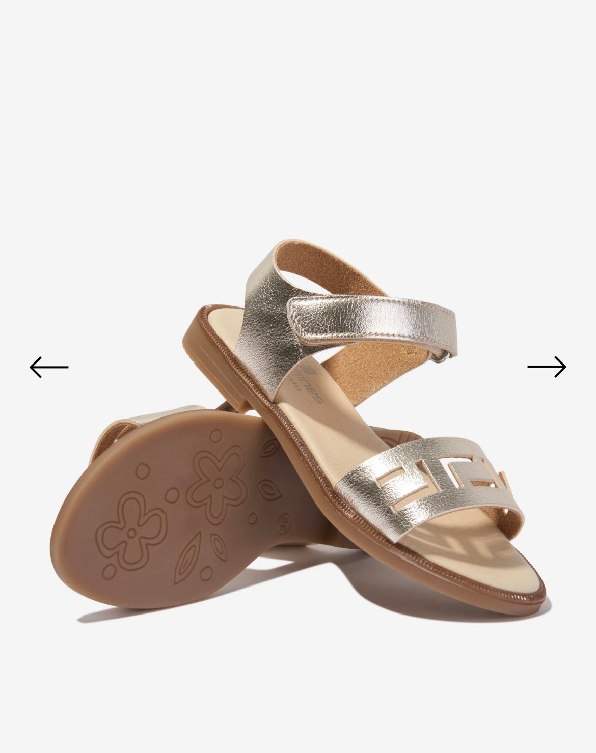 201522 Andanines Gold Patterned Sandal