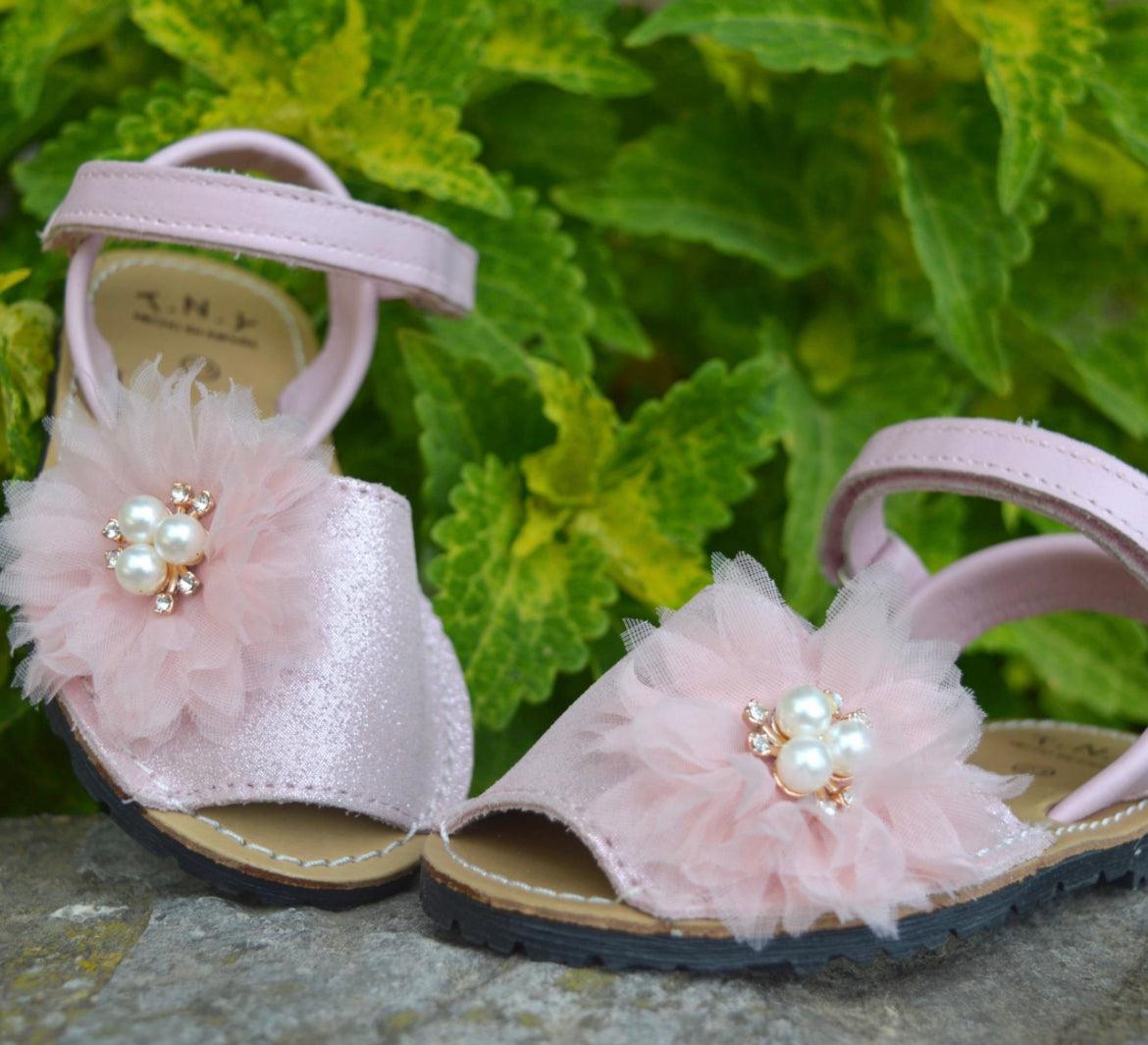 17405 Pink Pearl Sandals - Fallons Toys&Shoes - TNY