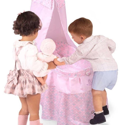 51041 Tall Pink Mermaid Crib/Cradle with Canopy (Ocean Fantasy) - Fallons Toys&Shoes - Decuevas