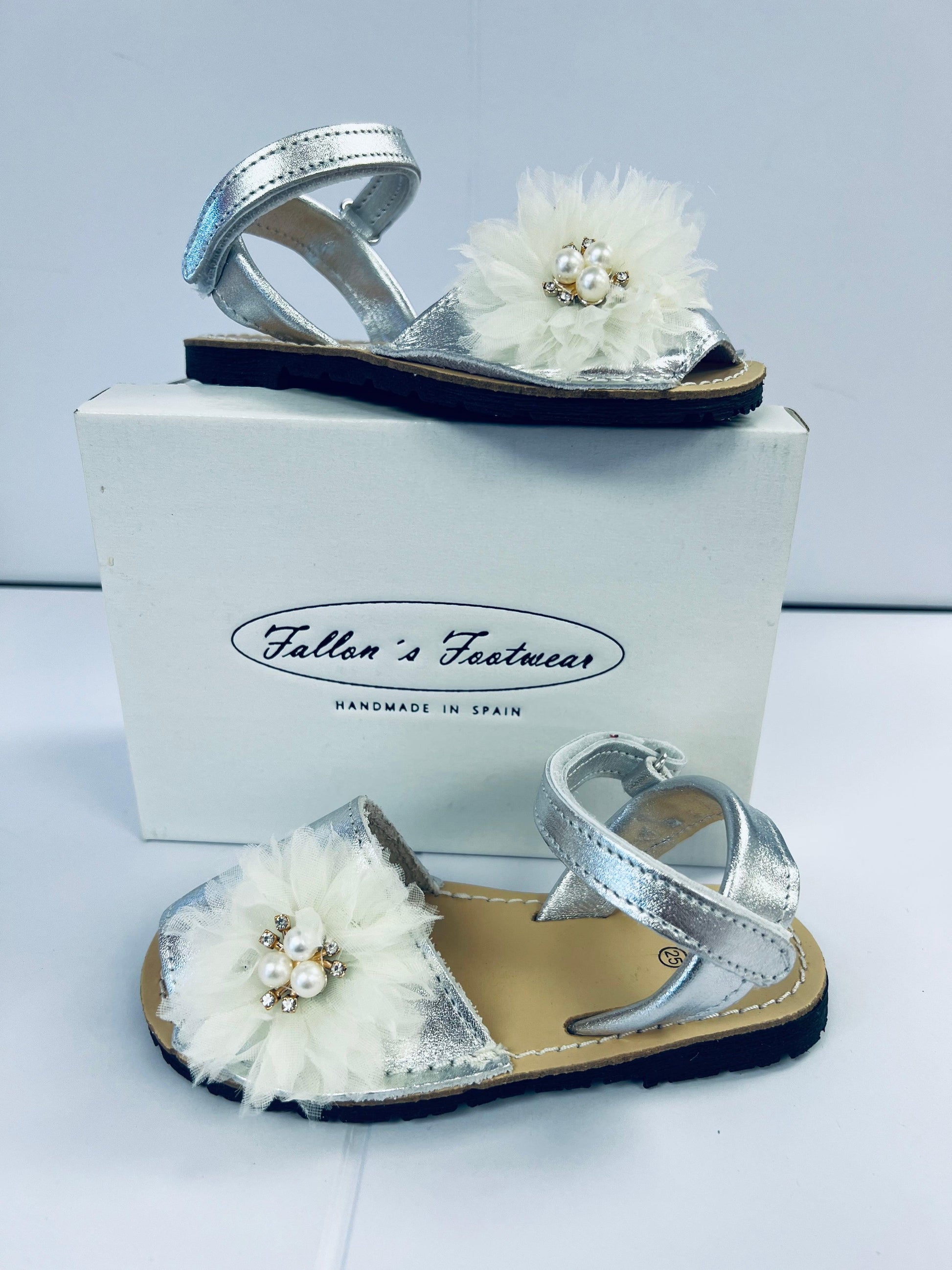 17405 Silver Pearl Sandals - Fallons Kids