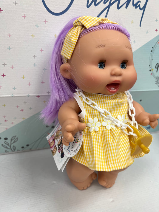 Pepote Fantasy Doll - Purple Hair/Yellow Dress