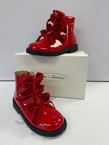 1396 Bow Red Boot By Rubio