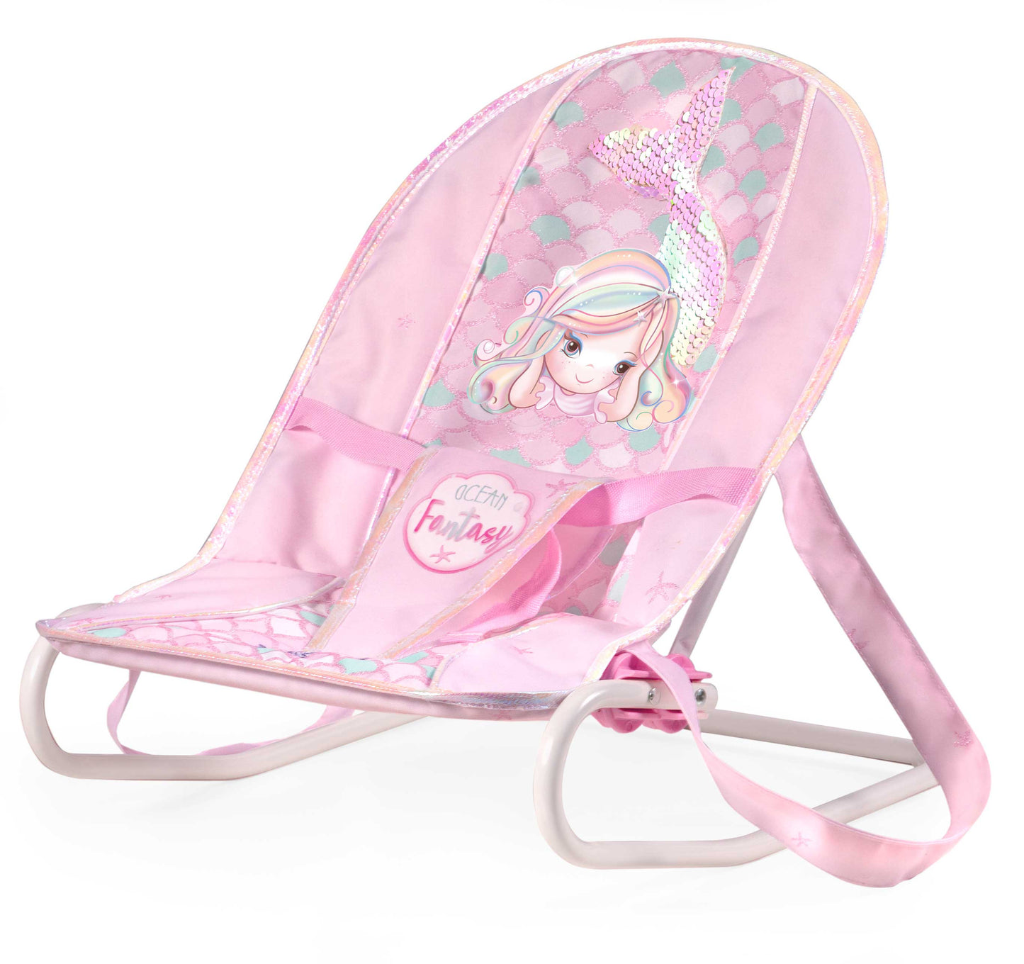 51441 Pink Mermaid Dolls Bouncer Seat (Ocean Fantasy) - Fallons Toys&Shoes - Decuevas