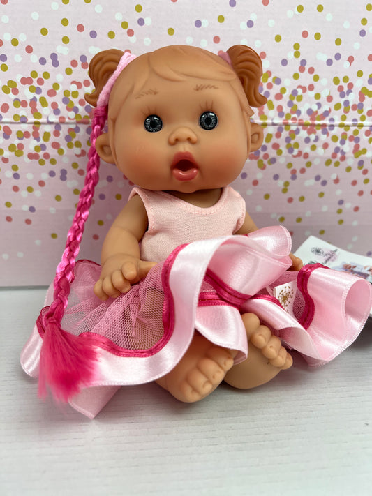 Mini Pepotes Beauty Doll - Pink Bunches