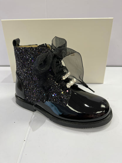 202966 Black Pearl and Diamond Boot Andanines
