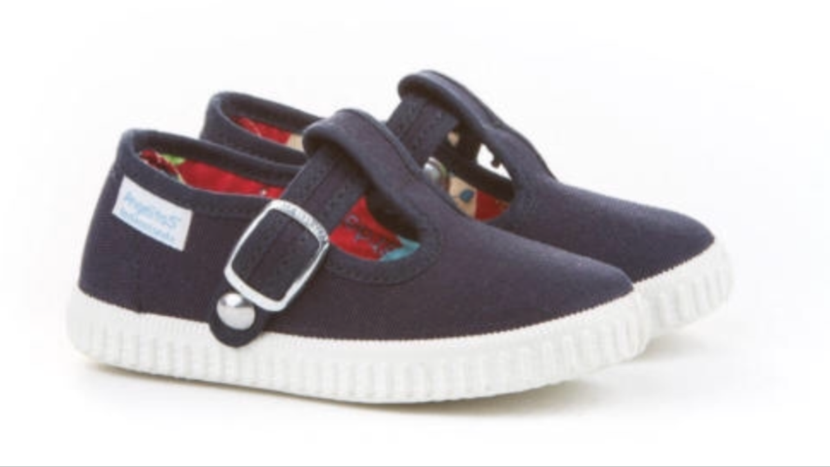 61 122 Navy T-Bar Canvas - Fallons Toys&Shoes - Angelitos