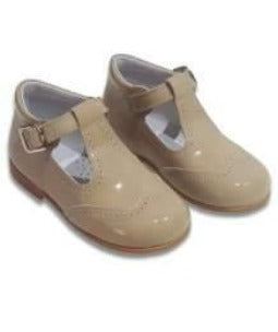 6271 Camel Tan T-Bar Shoe - Fallons Toys&Shoes - Fallon's Footwear